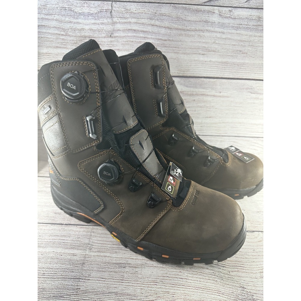 Danner Men's Vicious BOA 8" Brown Waterproof Composite Toe Work Boots Size 12 D